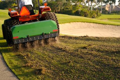 Professional lawn aeration in Smith Village, OK by Apple Valley Eco Landscapes